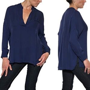 Vince silk blue blouse